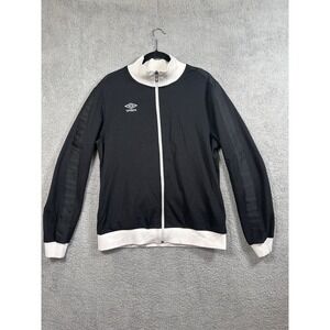 Umbro Soccer Track Jacket Soccer Zip Up Athletic Active Black Size Large L